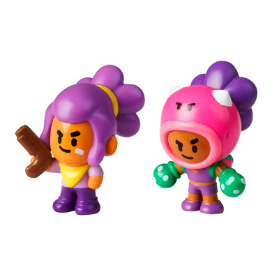 Коллекционные фигурки Brawl Stars Шелли и Роза 5 см PMI BRW2015B 1